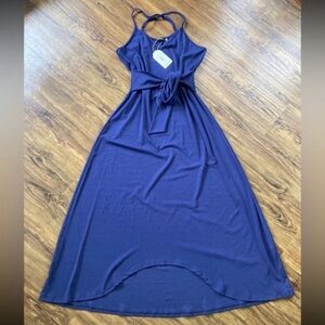 Molliya Elegant High Low Blue Dress